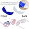 4th of July Party Favors, 126 Pcs Patriotic Accessories USA Flags Sunglasses Necklaces Glow Sticks(Blue, White, Red)